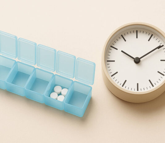 Co zrobić, gdy pominiesz dawkę leku? Praktyczne wskazówki Pojemnik na leki wskazujący o pominięciu dawki