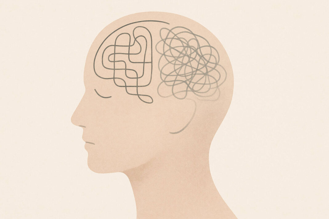 Rycina przedstawiająca schizofrenię