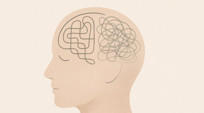 Schizofrenia – leczenie i objawy, które łatwo przeoczyć Rycina przedstawiająca schizofrenię