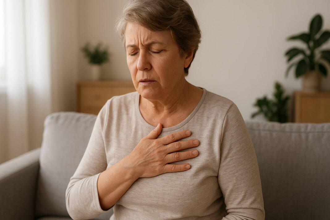 dusznosci Kobieta z dusznościami