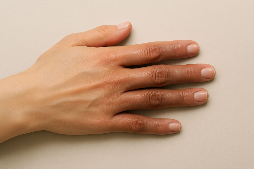 Zdjęcie ręki symbolizujące twardzine