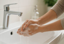 WZW A – objawy, profilaktyka i szczepienia Kobieta myjąca ręce w kontekście higieny przy WZW A