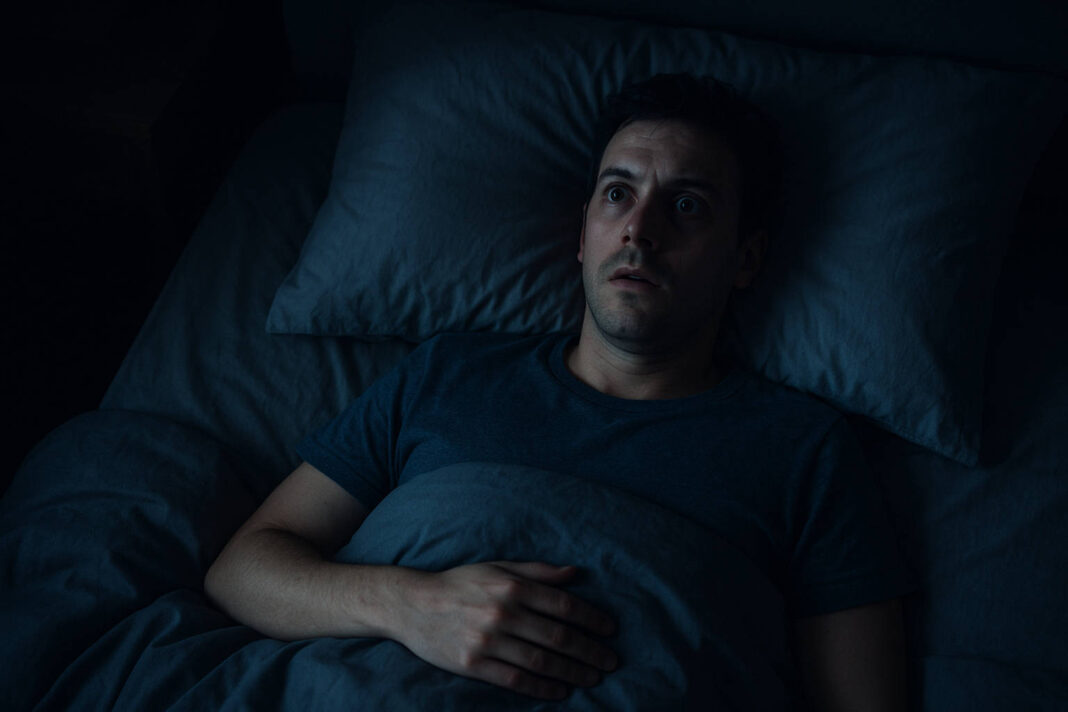 Mężczyzna, który obudził się w środku nocy z bezdechem sennym
