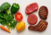 Mięso w kontraście z warzywami, dieta carnivore