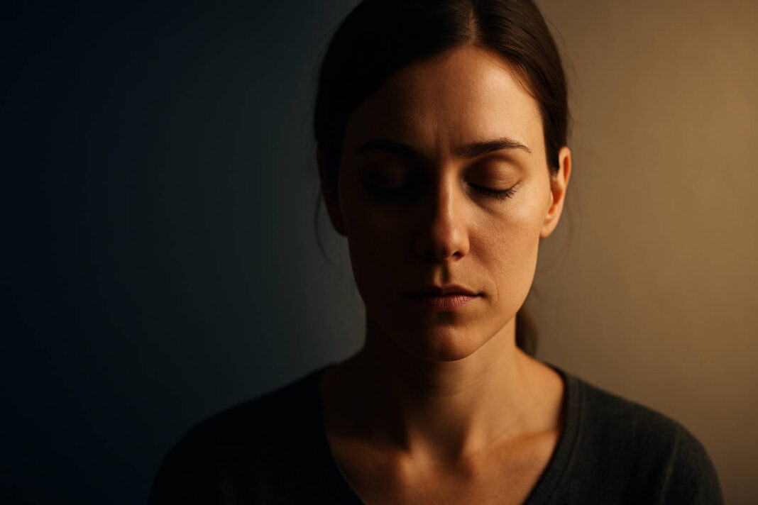 Kobieta w półcieniu