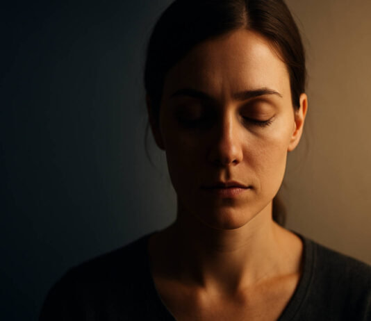 Kobieta w półcieniu