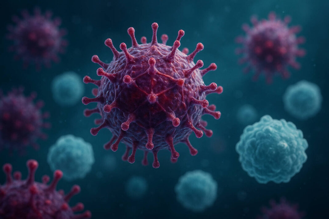 Wizualizacja 3d wirusa HSV