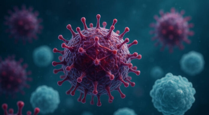 Wizualizacja 3d wirusa HSV