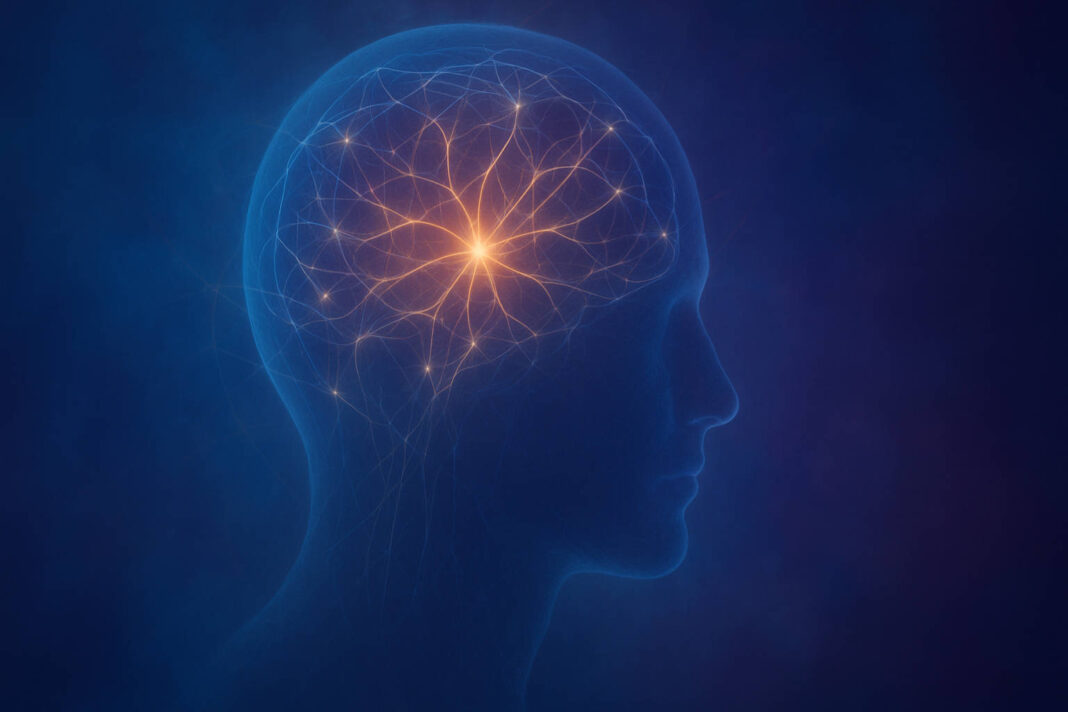 Ilustracja sieci neuronów w mózgu, symbolizujące złożoność procesu i mechanizmów uzależnienia