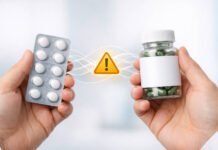 Suplementy i leki a między nimi połączenie wskazujące na interakcje