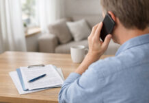 Mężczyzna (pacjent), dzwoniący na infolinię w kontekście praw pacjenta