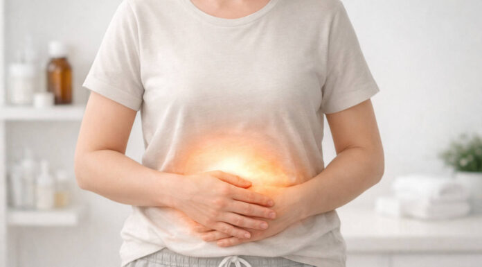 SIBO. Jak je rozpoznać i skutecznie leczyć? Kobieta z dolegliwościami Sibo