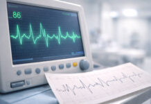 EKG serca wskazujące arytmię serca