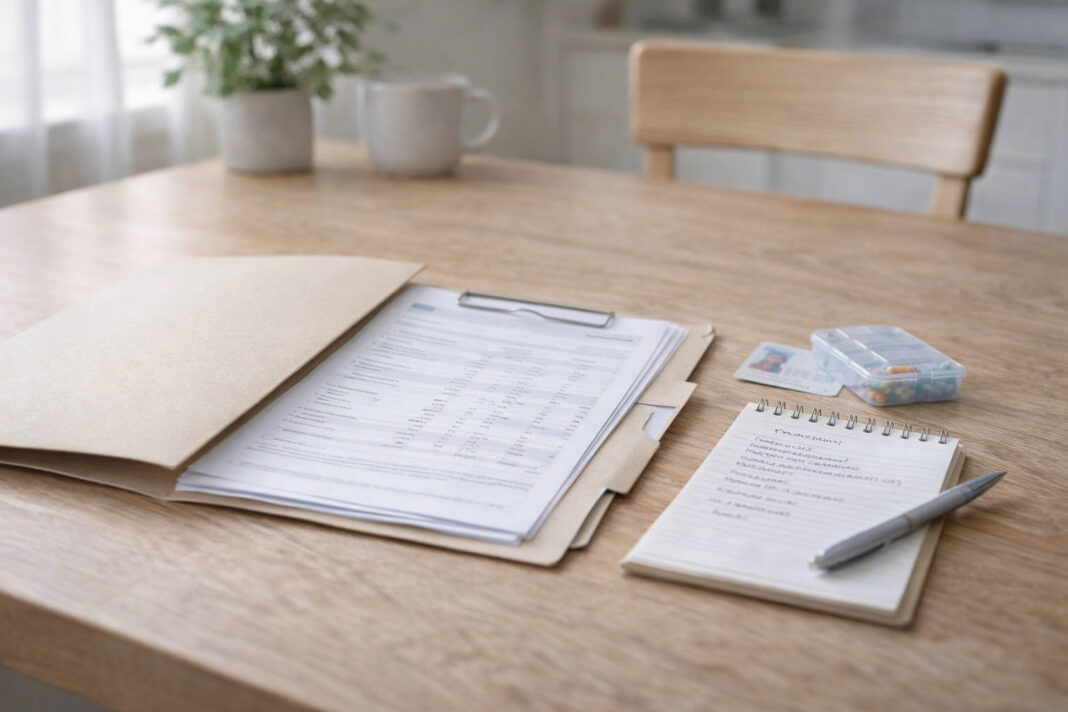 Teczka z dokumentacją medyczną - jak się przygotować do wizyty u lekarza