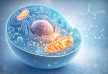 Rysunek chemiczny 3d niacyny, witaminy b3