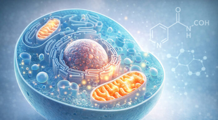 Rysunek chemiczny 3d niacyny, witaminy b3