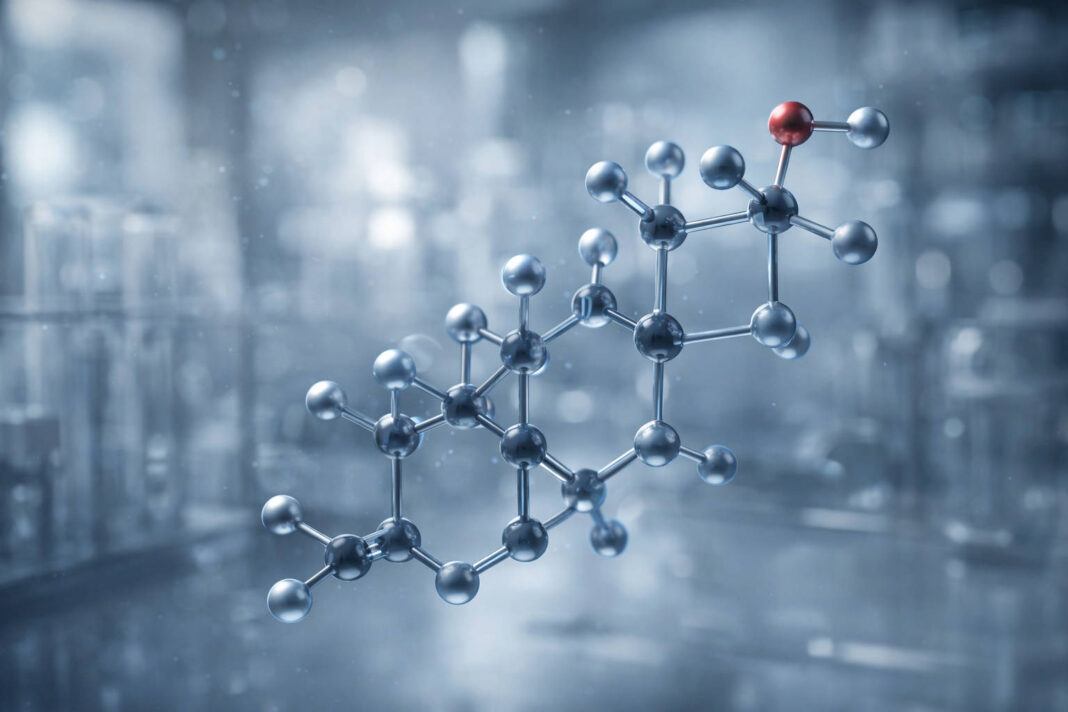 Testosteron w ujęciu chemicznym, nowoczesna grafika