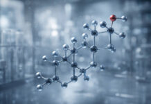 Testosteron w ujęciu chemicznym, nowoczesna grafika