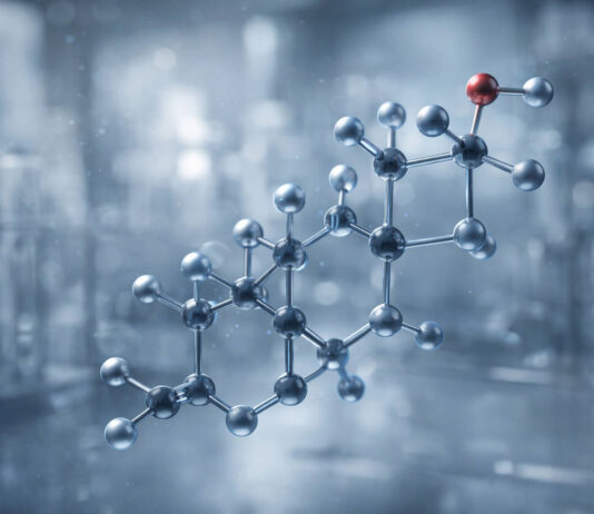 Testosteron w ujęciu chemicznym, nowoczesna grafika