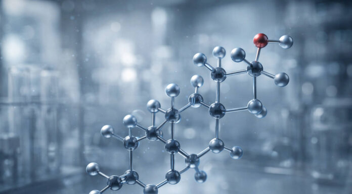 Testosteron w ujęciu chemicznym, nowoczesna grafika