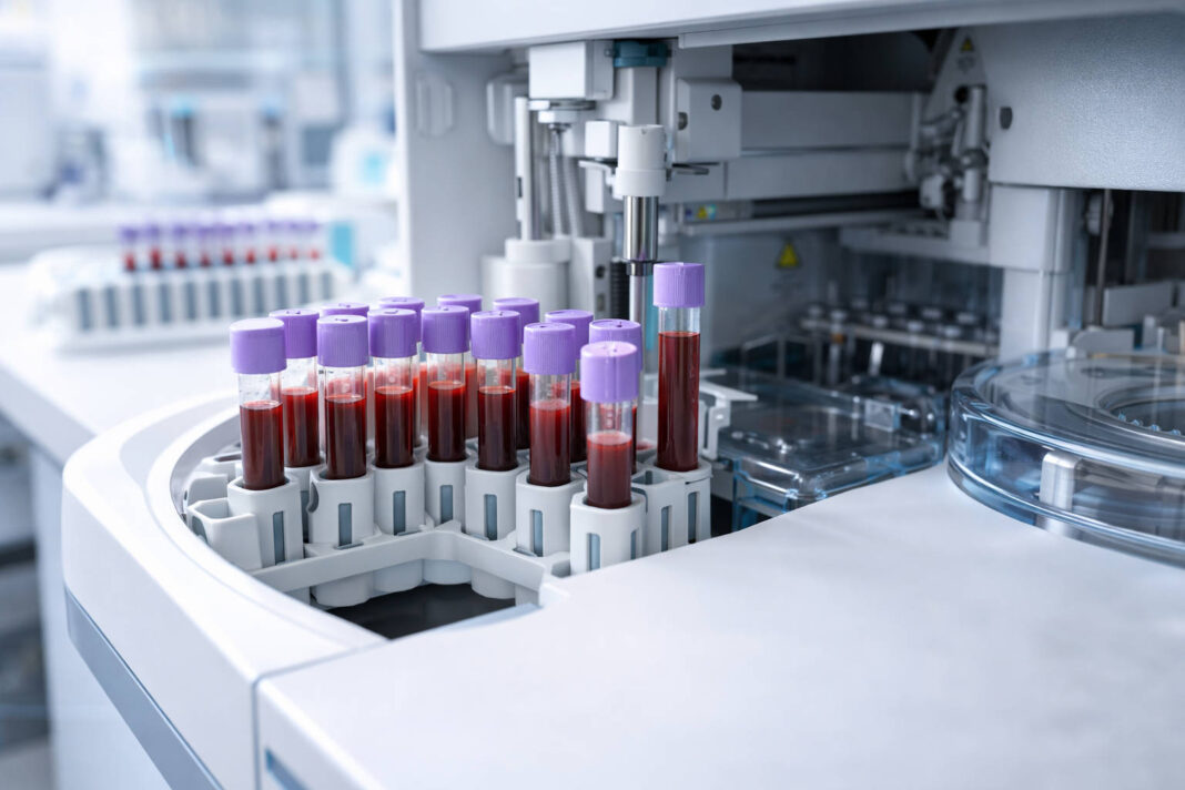 Probówki z krwią w laboratorium w kontekście badania AST
