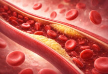 Cholesterol LDL, dlaczego nazywany jest złym? Ilustracja żył zatkanych przez "zły" cholesterol LDL