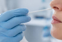 Test, Badanie PCR w trakcie - wymaz z nosa