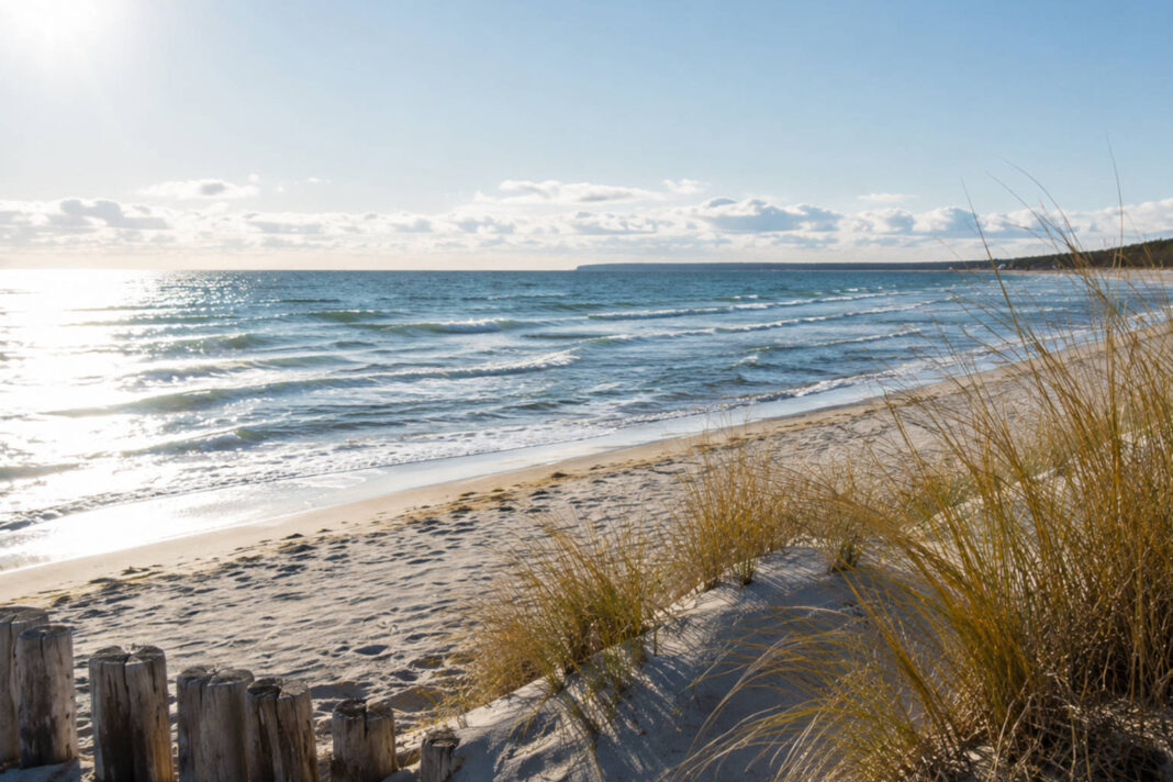 Morze Bałtyckie i plaża - jedno z naturalnych źródeł jodu