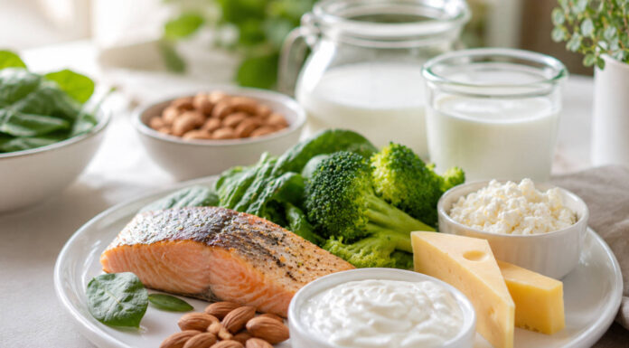 Dieta przy osteoporozie. Co jeść dla zdrowia kości? Posiłek złożony z produktów polecanych przy osteoporozie